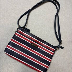 Tommy Hilfiger Crossbody Bag in Navy, Red, and White Stripes